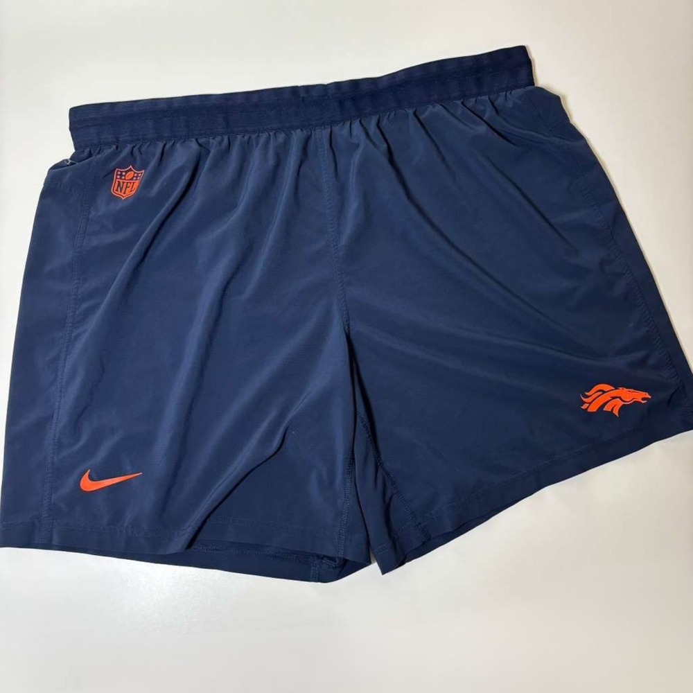 Denver Broncos Nike NFL On Field Dri-Fit Practice Shorts Men's XXL Navy Blue